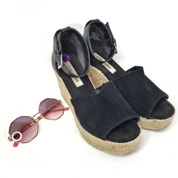 Steve Madden Suede Leather Jyia Platform Sandals, 8.5 - Picture 13 of 13